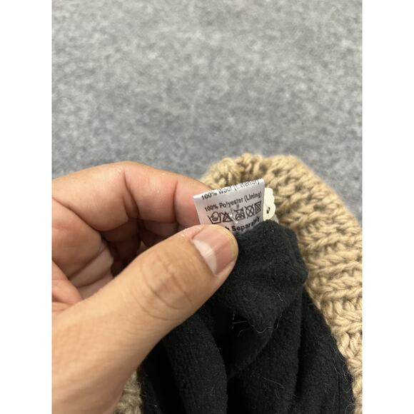 Wool Hand Knit Kids Beanie Mountain Climbing Art Goblincore Nature Cozy Cottage - Picture 6 of 9